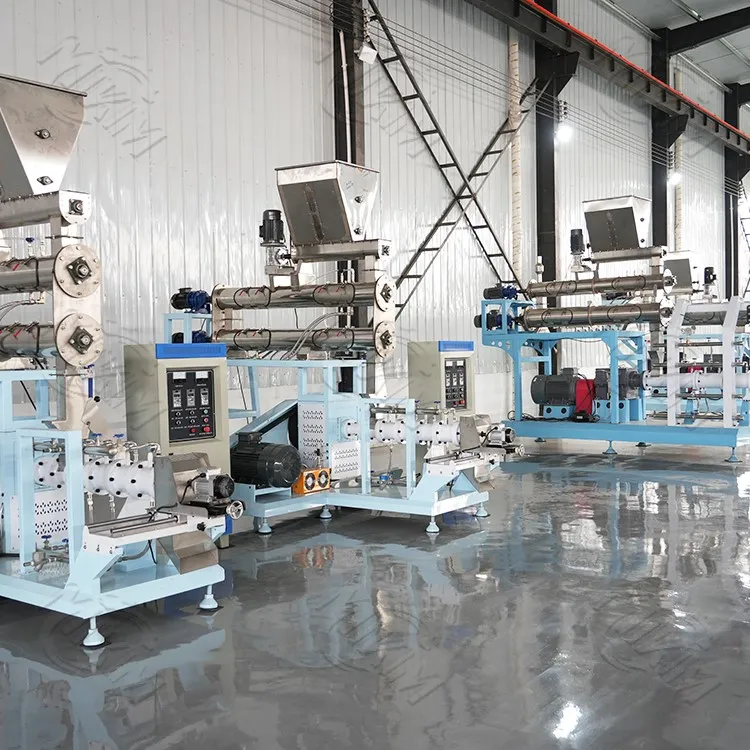 Twin screw floating fish feed making machine Twin screw floating fish feed making machine