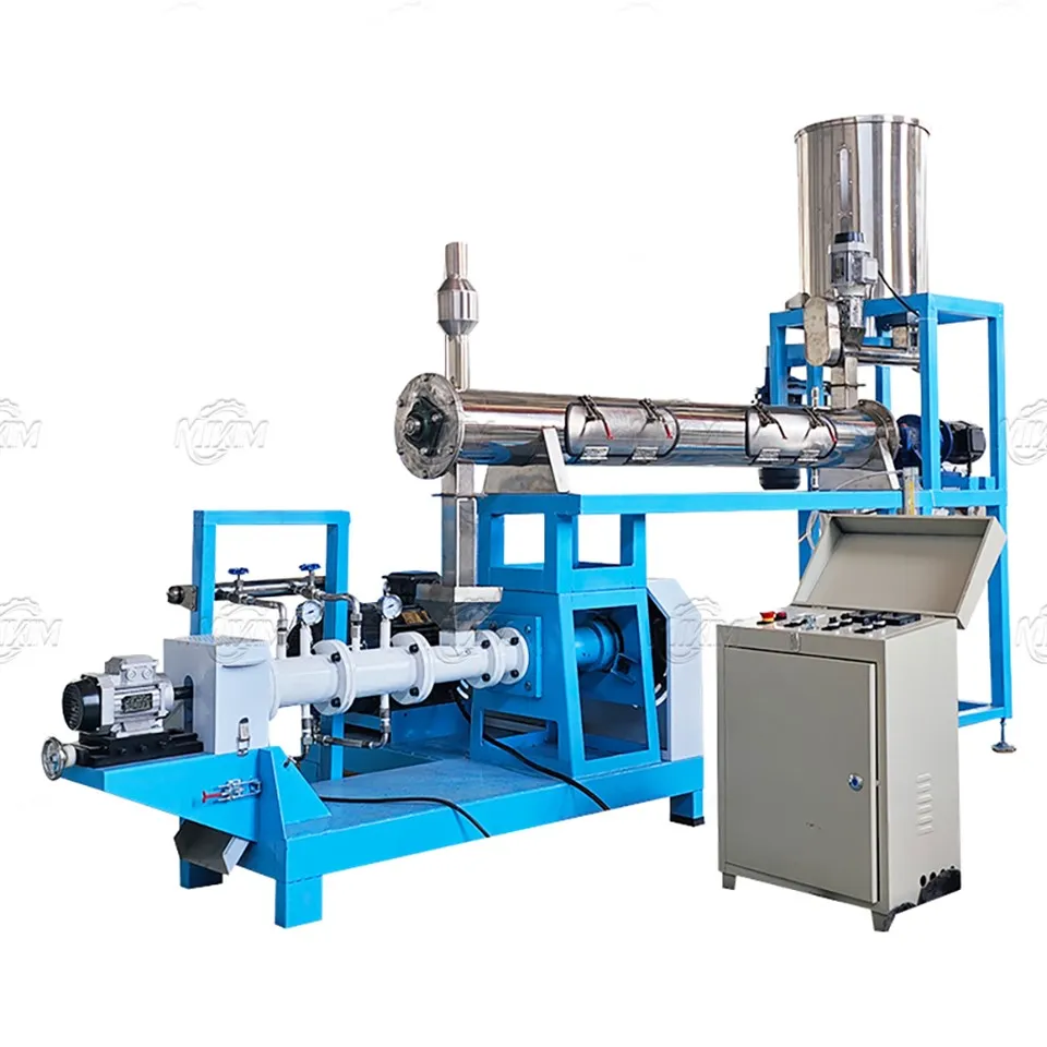 Single Screw Floating Fish Feed Machine - High Output Small Floating Fish Feed Extruder Machine Price